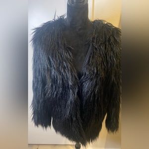 Black Faux Fur Jacket